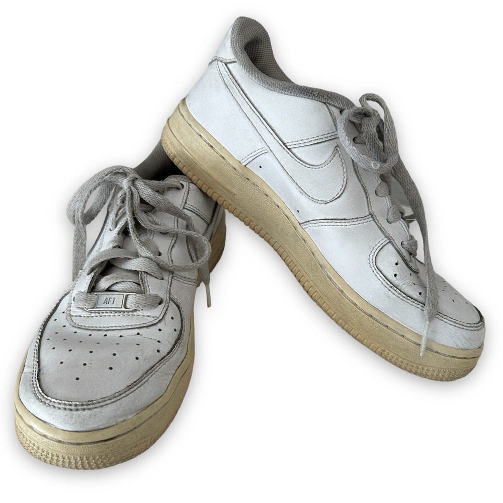 Nike Air Force 1‎ Low Triple White 314192-117 Youth Size 5.5y Sneaker Shoes